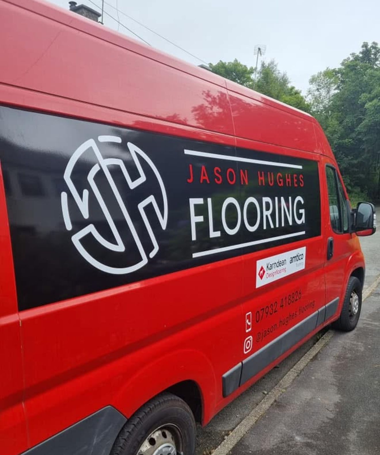 Jason Hughes Flooring Van